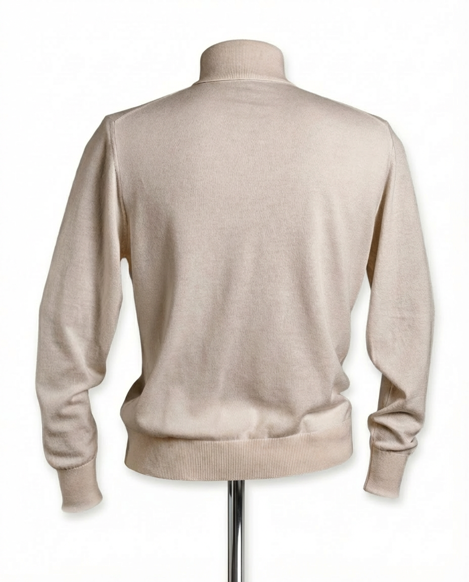 Rollkragenpullover Herren Weiss