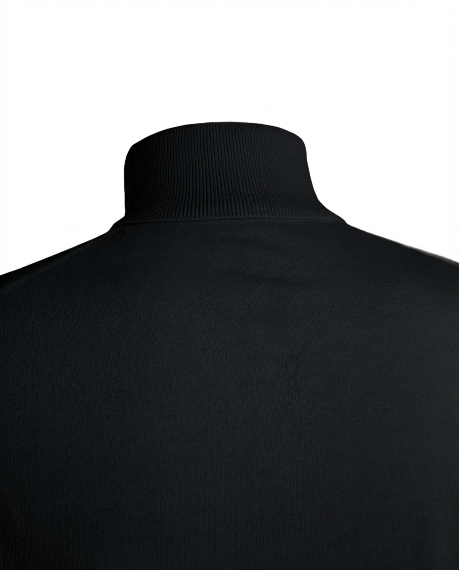 Rollkragenpullover Herren Schwarz