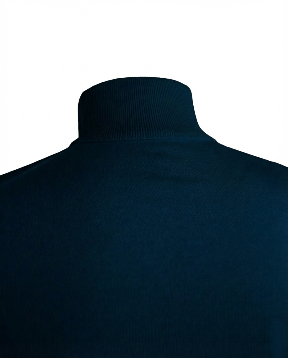 Rollkragenpullover Herren Blau